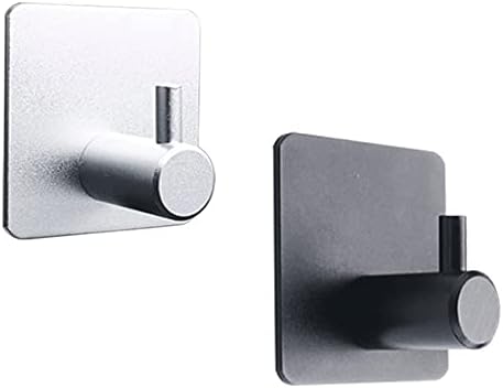 GOOFFY METALNE Kuke za visine 2 PCS samo -ljepljive kućne kuhinje Zidna vrata kuka za ključeva za ručni ručnik za ručnicu za ručnike