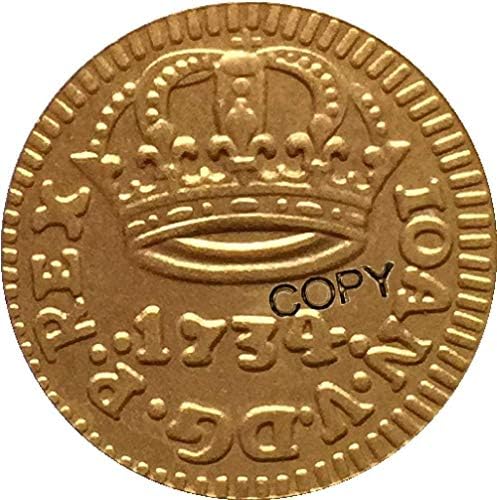 1734. Brazilski novčići Kopija za uredski dekor kućne sobe