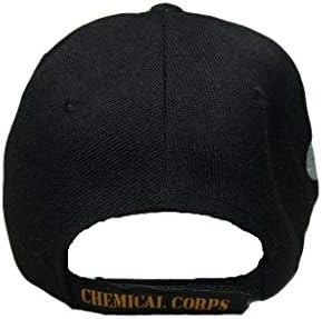 akrilna kapa američke vojske, licencirana Crna vezena kapa