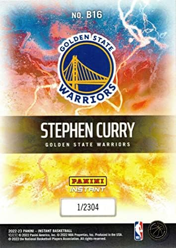 2022-23 Panini Instant Breaking B16 Stephen Curry košarkaška karta Warriors