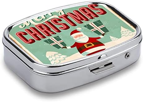 Kutija s tabletama Sretan božićni pokloni snijeg kvadratni lijek za tablete prijenosna tableta za tablete za tablete za tablete s pilulama