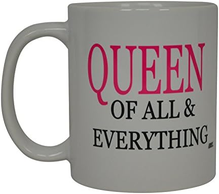 Taktička zabavna šalica za kavu za ženu Kraljica svega i svega poklon za žene i mame novitet šalica