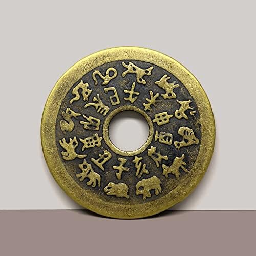 [Zodiac tračevi bakreni kovanice] Čisti bakreni drevni novčići 42 mm kućanske robe
