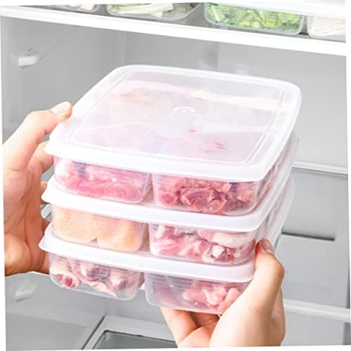 2pcs kutija svježa slanina-odjeljak za knedle poklopac kuhinjski plastični rez hrana hladna prozirna-za povrće i voće s voćem domaći