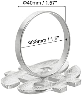 Uxcell Metal Sapkin prstenovi set od 6, legura držač prstena za salvete za ukrase za blagovaonicu za ručavanje vjenčanja rođendanska