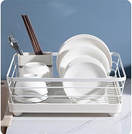 Yasez kuhinjski sudoper stalak za posuđe s rupama za sušenje s pločama za odvod i objekt za pribor za jelo organizator pribor za jelo