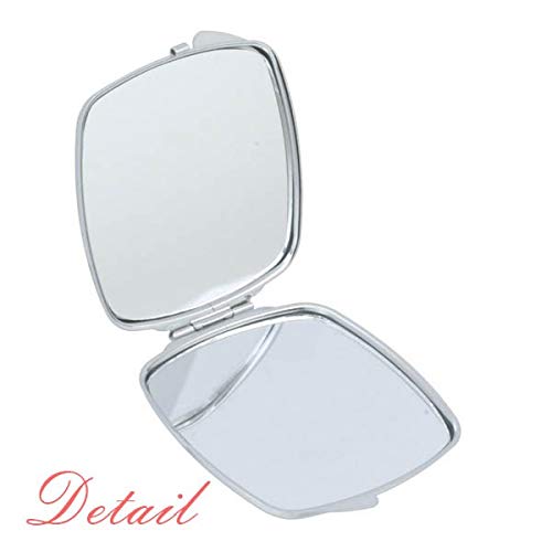 Jin-jang kultura ogledalo s cvjetnim uzorkom prijenosno kompaktno Džepno ogledalo za šminkanje dvostrano staklo