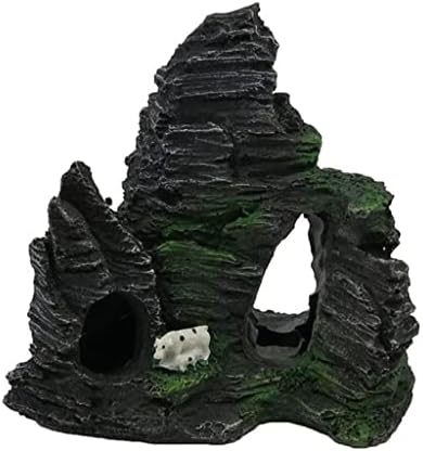 Akvarijska smola s pogledom na planinu stijena špilja kameno drvo ukras akvarija pribor za akvarij