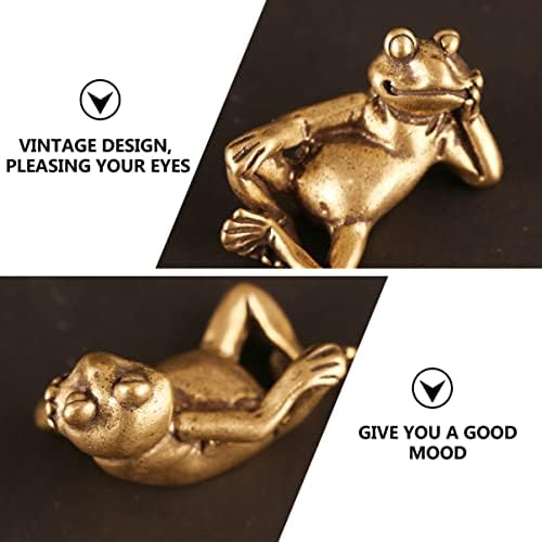 Imikeya mesinga žaba, zlatna žaba meditacija dekor mesinga žaba figurica leisure Life Život žaba statup leisure Život žaba