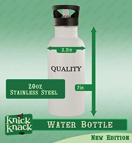 Knick Knack Pokloni OINTMENT - 20oz hashtag od nehrđajućeg čelika Vanjska boca s vodom, srebro