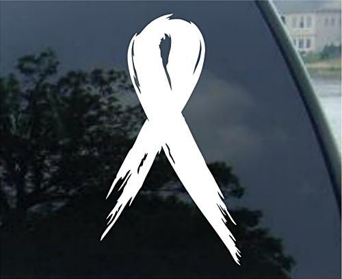 Socooldesign Svjesnost o raku dojke vrpca bijelog automobila prozor vinil naljepnica naljepnica 5 visoka