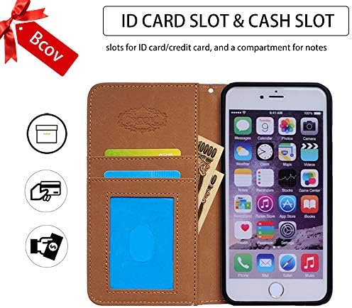 Torbica Bcov za iPhone 14 Plus, flip torbica Sunflower Bee za telefon, torbica-novčanik s uredom za karticu, držač za iPhone 14 Plus