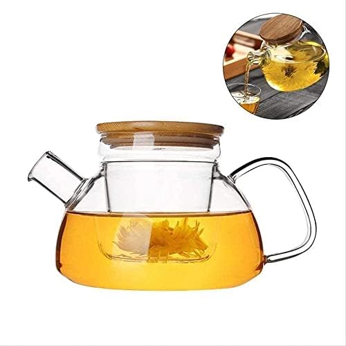 Moderni čajni čajnik čajnik za čajnik otporan na toplinu stakleni čajnika za poklopac poklopac linij čajnik cvijet zeleni čaj stakleni