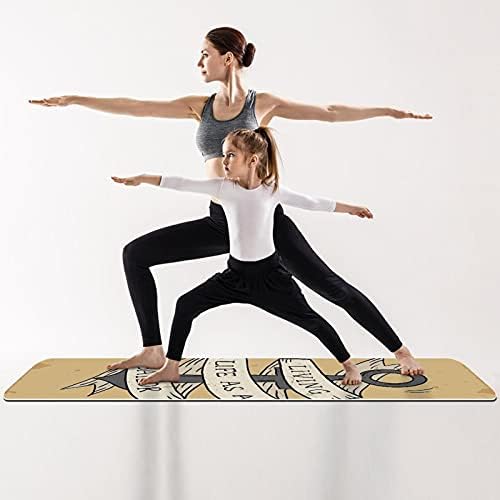 Debela vježbanja i fitness 1/4 joga prostirka s tiskom sidra za staru školu za joga pilates i podove fitness vježbanje