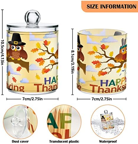 Organizator za Dan zahvalnosti 2 pakiranje pamučnog objekta za objekt Kuglice Organizator plastični spremnike s poklopcima ispraznost