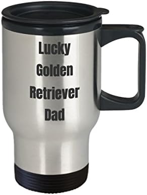 Zlatni retriver tata putnička šalica kava sretni poklon ideja za pseće muškarce ljubitelje ljubimca romana šala šala