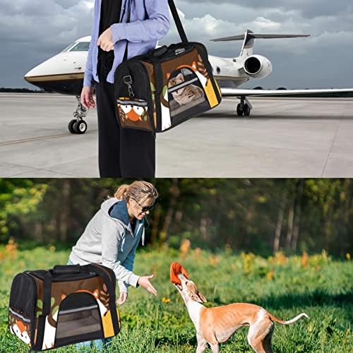Nosiljka za kućne ljubimce Udobna prijenosna sklopiva putna torba za kućne ljubimce s mekim stranama, jesenski Životinjski uzorak