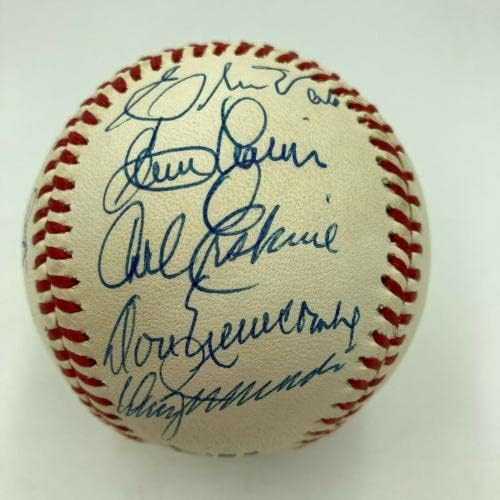 1956. Brooklyn Dodgers Champs tim potpisao je bejzbol Sandy Koufax Don Drysdale PSA - Autografirani bejzbol