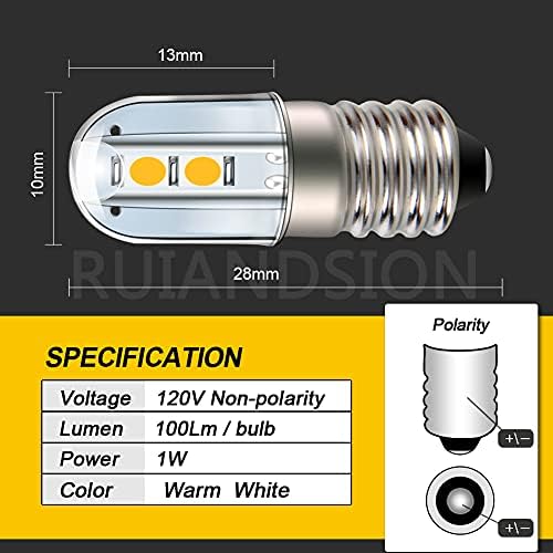 LED Svjetiljka 910 120 mm Topla bijela s vijčanom bazom 3030 čipova 4 inča zamjenska LED svjetiljka nadogradnja za svijeće, svjetla