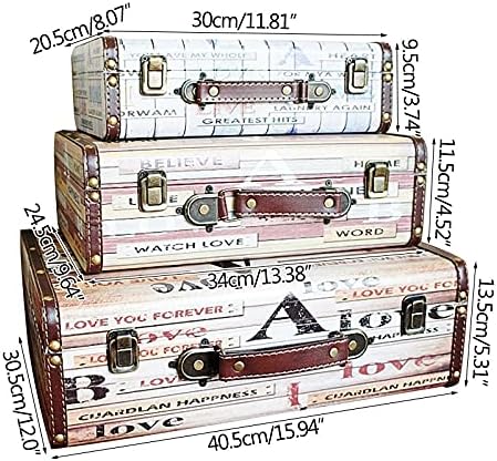 ANNCUS Europska kutija za skladištenje modernog ukrašavanja Popularni drveni kofer ukrasi za ukrase za dnevni boravak držače organizatora