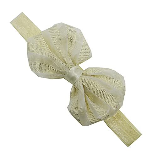 Traka za glavu s cvjetnim uzorkom za djevojčice prugasta elastična traka za kosu s mašnom za novorođenčad odjeća za djevojčice u bijeloj