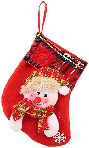 Muised modne božićne čarape Poklon torba za božićno drvce Osiguravanje, zlatni i crveni ukrasi za božićno drvce Toppers božićni ukrasi