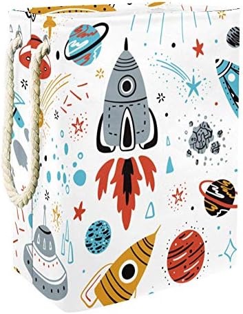 Heterogeni crtani raketni Planet Stars 300 Pach Oksford PVC vodootporna košara za odjeću velika košara za rublje za deke igračke za