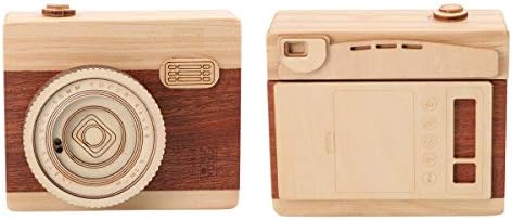Dekor za blagovaonicu kreativna glazbena kutija poklon drvena radna površina ukras kamere oblik glazbene kutije kvadrat klasični kućni