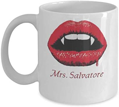 Gospođa Salvatore The Vampire Diaries šalica kave šalica 11oz The Vampire Diaries TV emisija restoran restoran poklon roba Košulja
