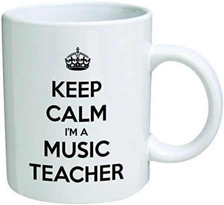 Smiješna šalica - Budite mirni, ja sam učitelj glazbe - Šalice za kavu od 11 oz - inspirativni darovi i sarkazam - šalica da zadrže