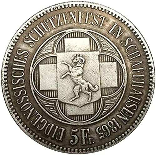 1865. Povijesni prigodni novčić švicarski euro-coin-challenge commemorativni kovanski poklon paket-zadovoljavajući služba za oca/muža