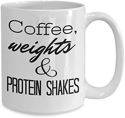 Kolica za kavu - kava, utezi i proteinski shakes - Poklon za dizač utega, osobni trener, teretana štakora