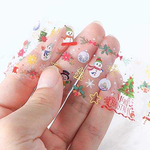 Božićni art folija, holografska snježna pahuljica naljepnica za nokte naljepnica za nokte Naljepnice naljepnice naljepnice za nokte