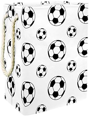Inhomer Football 300D Oksford vodootporne PVC koš za odjeću Velika košara za rublje za deke odjeće i igračaka u spavaćoj sobi