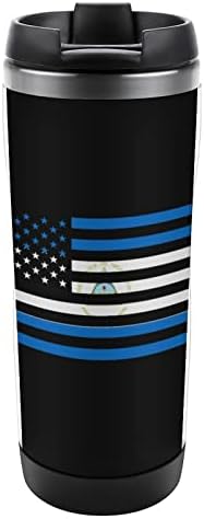 Nikaragva američke zastave Putničke kave šalice s poklopcem izolirane šalice od nehrđajućeg čelika dvostruka zidna boca