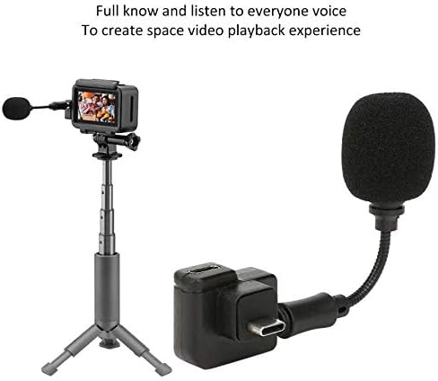 KXDFDC Lagani dvostruki 3,5 mm USB-C mikrofon mikrofona s MIC-om za mikrofon mikrofona djelovanja