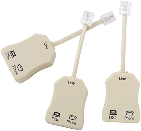 In-line DSL filter za razdjelnik za uklanjanje buke i drugih problema s telefonskih linija povezanih s DSL-om 3pack