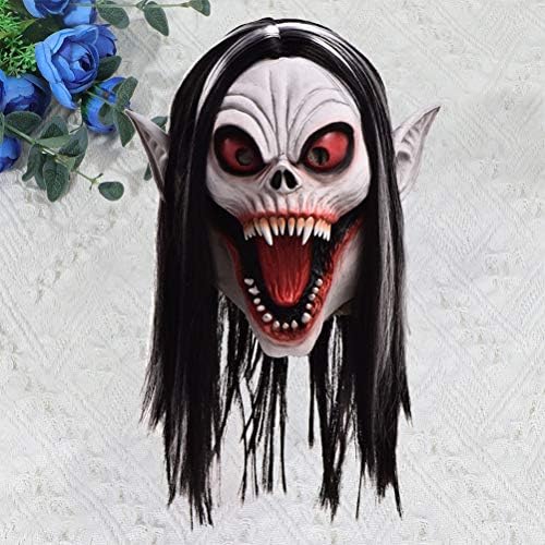 PartyKindom Halloween latex morbius cosplay maskarada glava glava za preziranje horora glave maštovito pribor za halloween ukrasi za