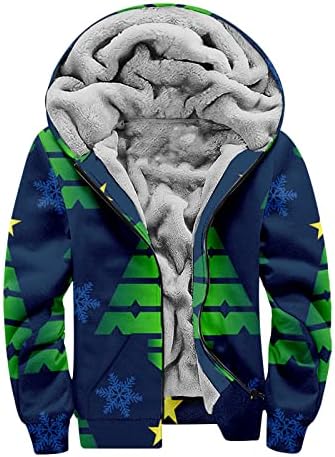 ADSSDQ Predimenzionirana jakna, plus osnovna morska kapuljača Muška muška zima punog rukava FIT Tople Twishirts Zipper Graphic11
