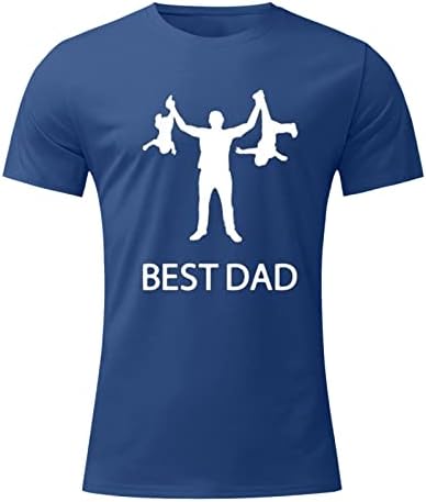 Xxbr 2022 muški otac dan print majica, okrugli vrat u teretani sport casual majica s kratkim rukavima mišićni trening atletika vrhovi