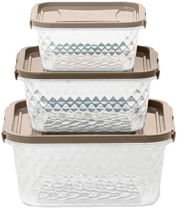 Set plastičnih posuda za skladištenje hrane-6 komada-može se koristiti u mikrovalnoj pećnici, zamrzivaču i perilici posuđa - ne sadrži