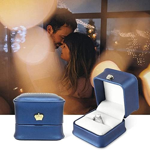 Kutija za prstenje od PU kože, kutija za zaručnički prsten, kutija za naušnice, kutije za nakit, poklon kutije za prstenje za prosidbu,