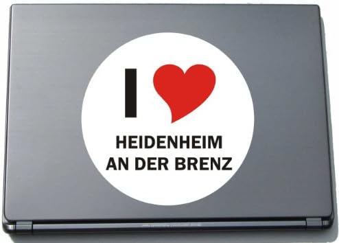 Volim aufkleber naljepnicu naljepnica laptopaufkleber laptopskan 297 mm mit stadtname heidenheim an der Brenz