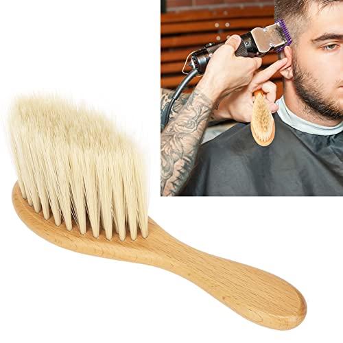 Kruva za pramčane vrat, meka četkica za prašinu za kosu za ručicu od bukovog drveta, profesionalna brijačja četka za kućni salon