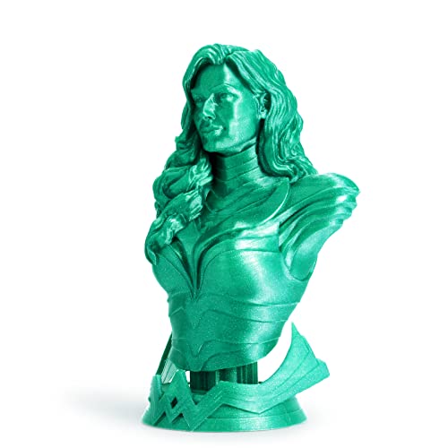 Ziro PLA Glitter filament 1,75 mm, 3D serija filamenta za 3D PLA-Diamond 1,75 1kg, Dimenzionalna točnost +/- 0,05 mm, dijamantsko zeleno