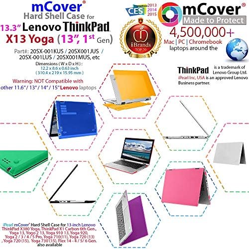 MCOVER Tvrdi Shell Slučaj za 13.3 '' Lenovo ThinkPad X13 Yoga Gen 1 prijenosno računalo
