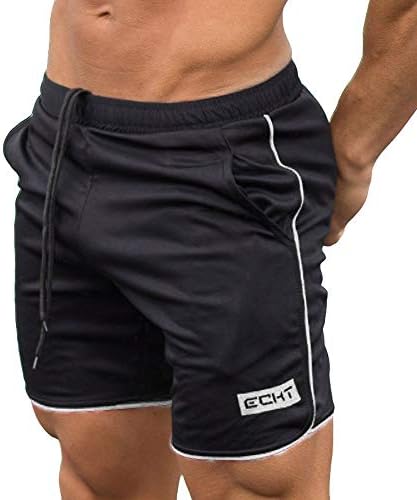 Kratke hlače za muškarce casual ljetni trening trčanje kratkih hlača lagane prozračne atletskih kratkih hlača s džepovima za izvlačenje