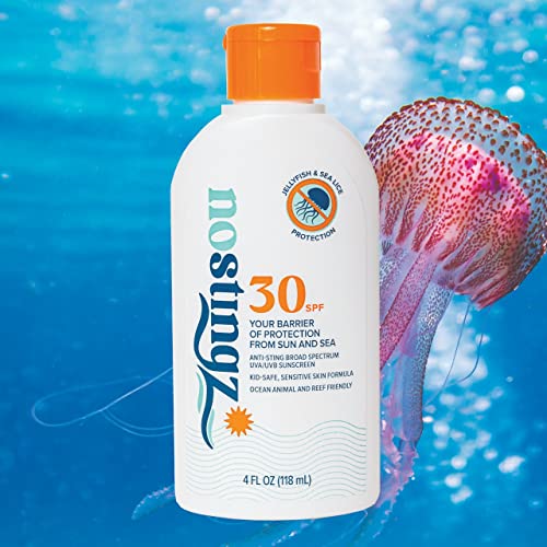 Nostingz - 30spf meduza ubod zaštitnička krema za sunčanje - Ocean Animal & Reef Friendly | Biorazgradiva i voda otporna na vodu.