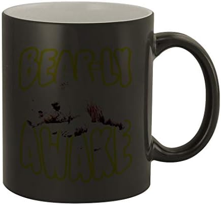 Sredina ceste medvjeda budna 356 - Lijep smiješan humor keramika 11oz magična boja za promjenu šalice šalice kave