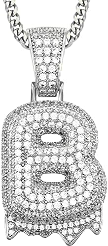 Ogrlice za modne pismo o modnim slovima za muškarce Nakit nakit klasični bakreni slovo privjesak kubični cirkonijski šarm - T - 24inch